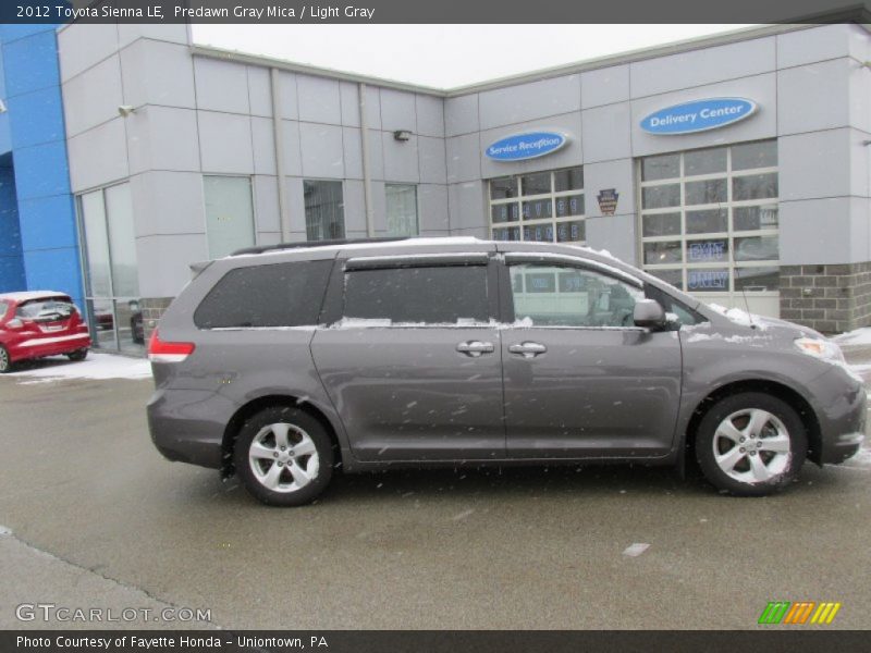 Predawn Gray Mica / Light Gray 2012 Toyota Sienna LE