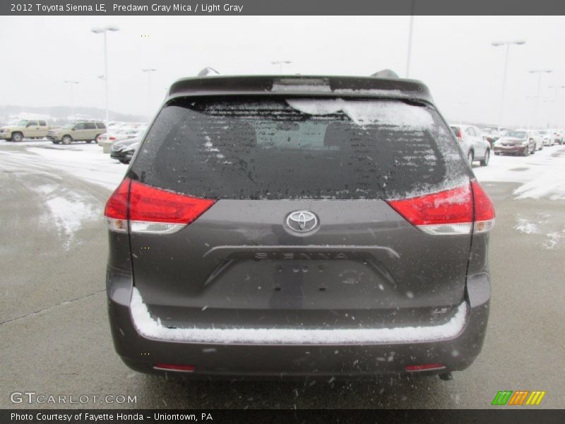 Predawn Gray Mica / Light Gray 2012 Toyota Sienna LE