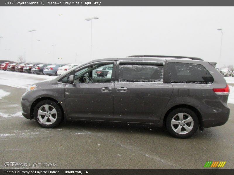 Predawn Gray Mica / Light Gray 2012 Toyota Sienna LE
