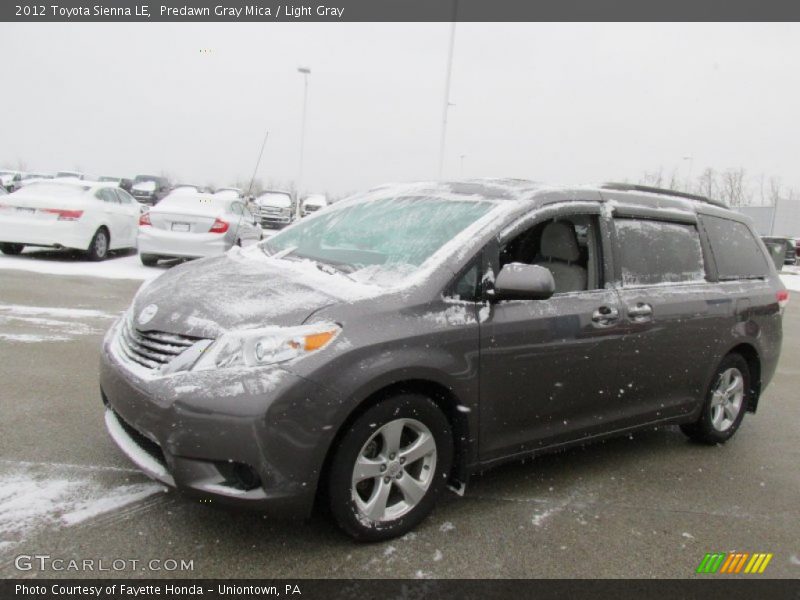 Predawn Gray Mica / Light Gray 2012 Toyota Sienna LE
