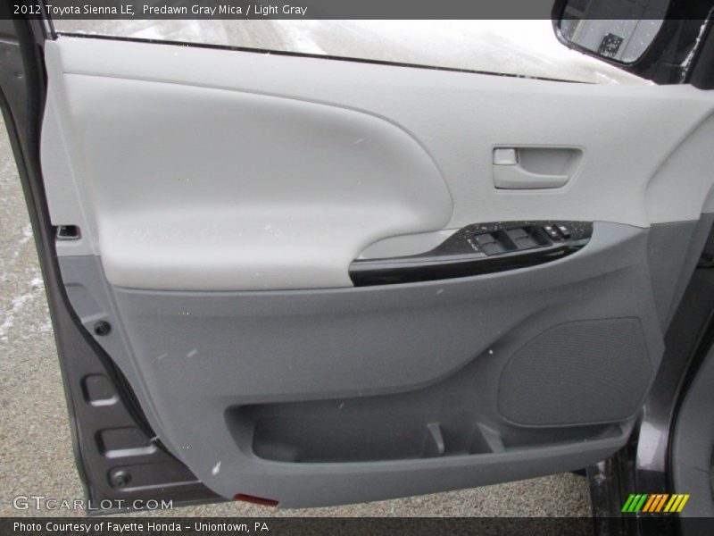 Predawn Gray Mica / Light Gray 2012 Toyota Sienna LE