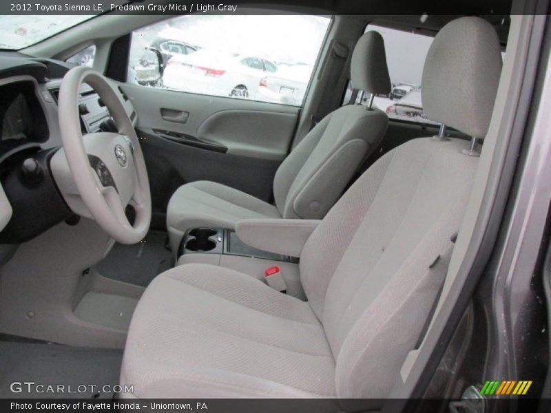 Predawn Gray Mica / Light Gray 2012 Toyota Sienna LE