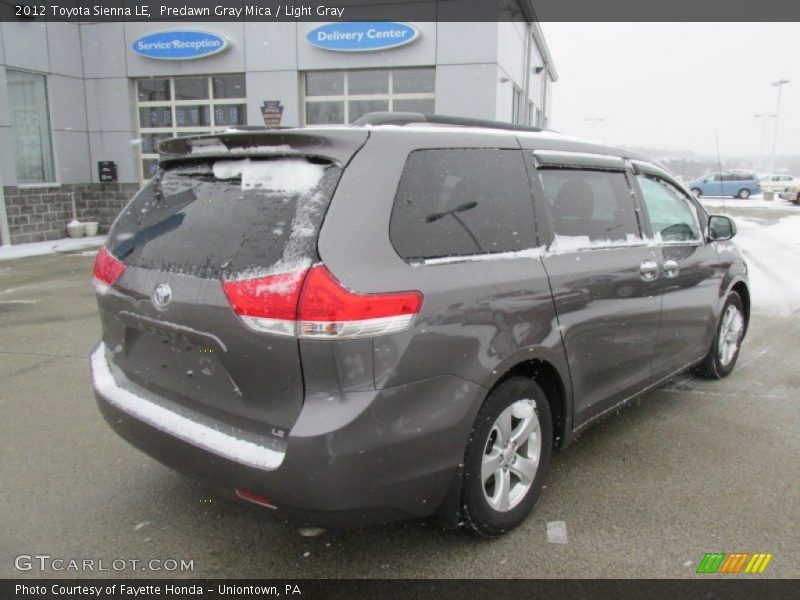 Predawn Gray Mica / Light Gray 2012 Toyota Sienna LE