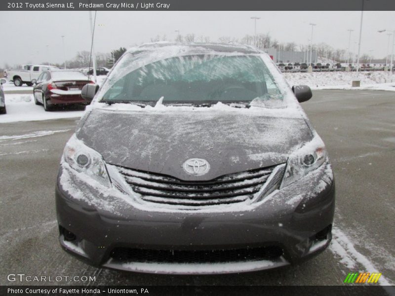 Predawn Gray Mica / Light Gray 2012 Toyota Sienna LE