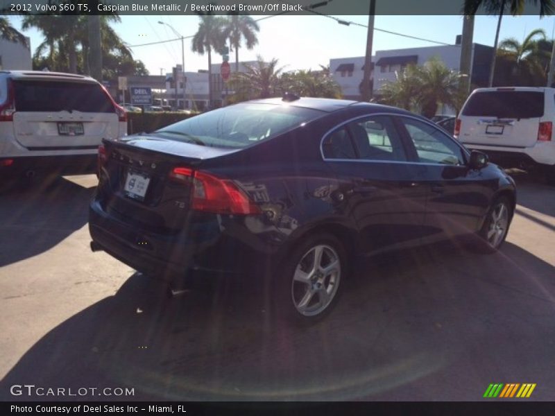 Caspian Blue Metallic / Beechwood Brown/Off Black 2012 Volvo S60 T5