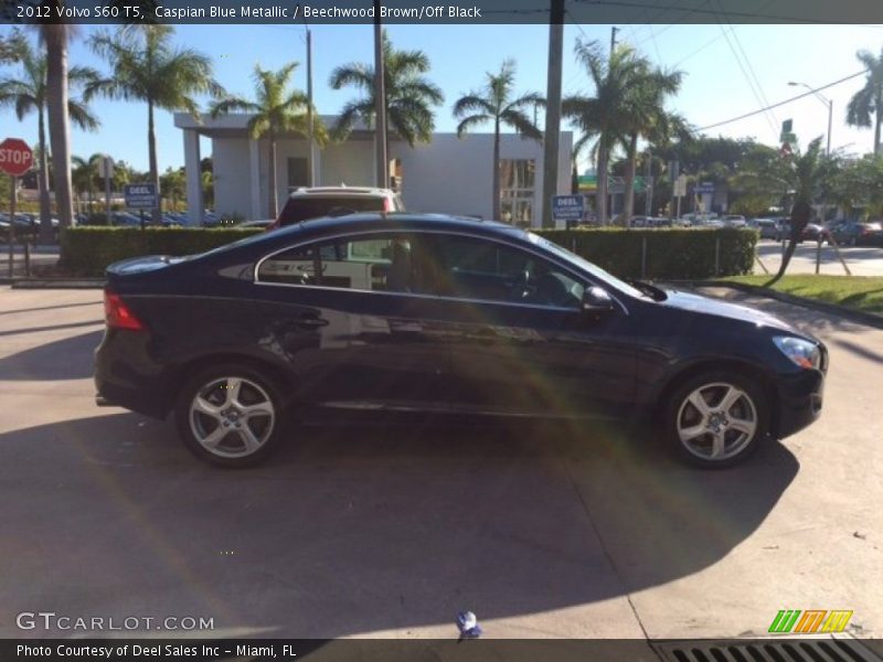 Caspian Blue Metallic / Beechwood Brown/Off Black 2012 Volvo S60 T5