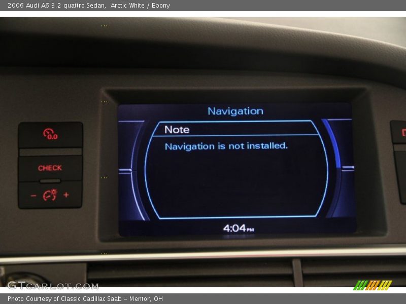Arctic White / Ebony 2006 Audi A6 3.2 quattro Sedan