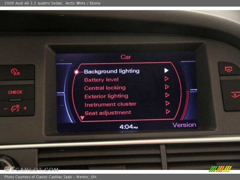 Arctic White / Ebony 2006 Audi A6 3.2 quattro Sedan