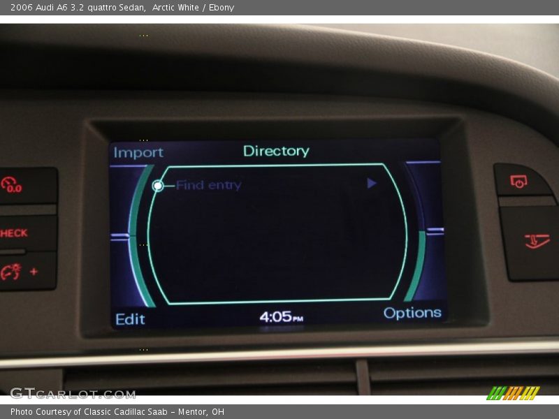 Arctic White / Ebony 2006 Audi A6 3.2 quattro Sedan