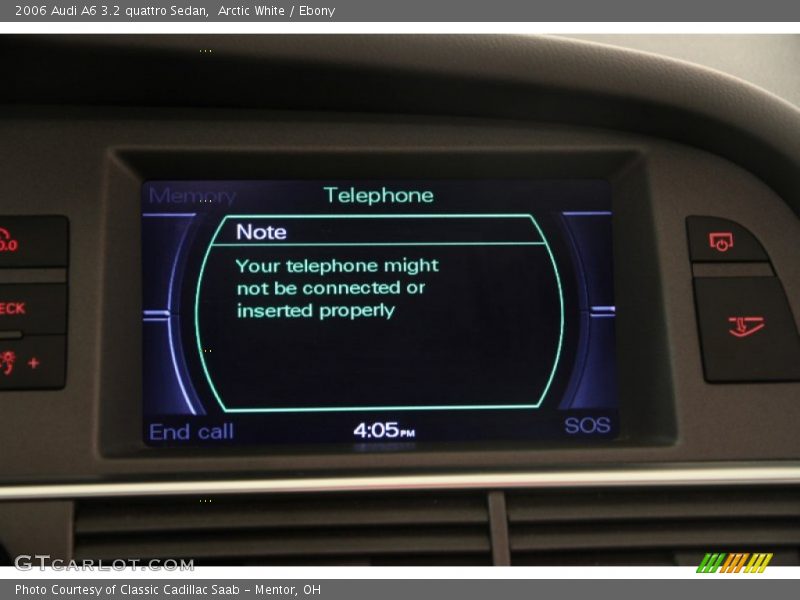 Arctic White / Ebony 2006 Audi A6 3.2 quattro Sedan