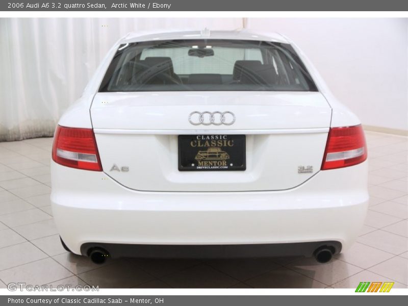 Arctic White / Ebony 2006 Audi A6 3.2 quattro Sedan