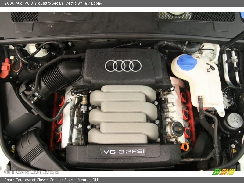 Arctic White / Ebony 2006 Audi A6 3.2 quattro Sedan