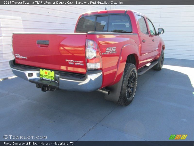 Barcelona Red Metallic / Graphite 2015 Toyota Tacoma TSS PreRunner Double Cab