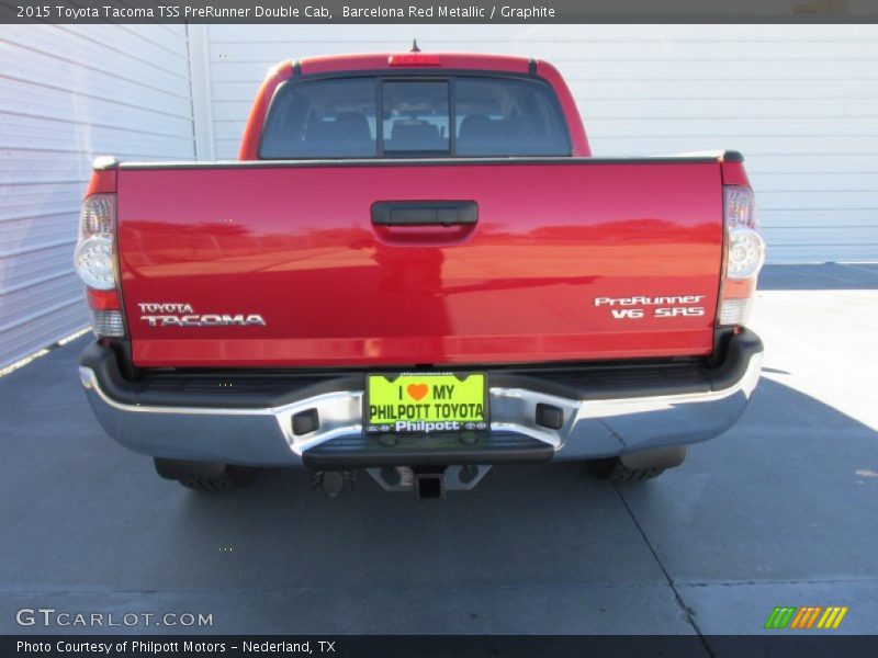 Barcelona Red Metallic / Graphite 2015 Toyota Tacoma TSS PreRunner Double Cab