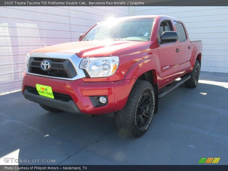 Barcelona Red Metallic / Graphite 2015 Toyota Tacoma TSS PreRunner Double Cab