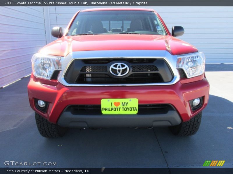 Barcelona Red Metallic / Graphite 2015 Toyota Tacoma TSS PreRunner Double Cab