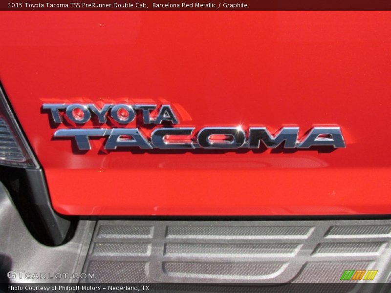 Barcelona Red Metallic / Graphite 2015 Toyota Tacoma TSS PreRunner Double Cab
