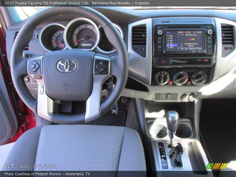 Barcelona Red Metallic / Graphite 2015 Toyota Tacoma TSS PreRunner Double Cab