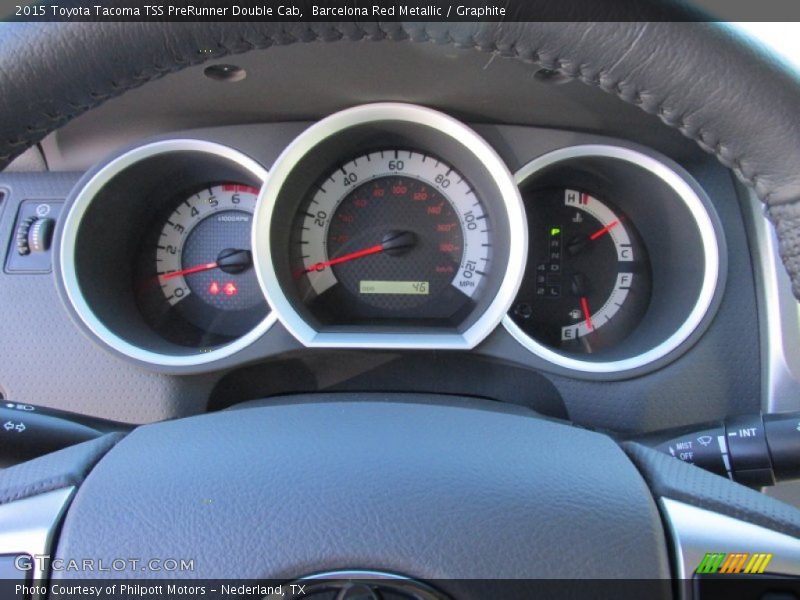 Barcelona Red Metallic / Graphite 2015 Toyota Tacoma TSS PreRunner Double Cab