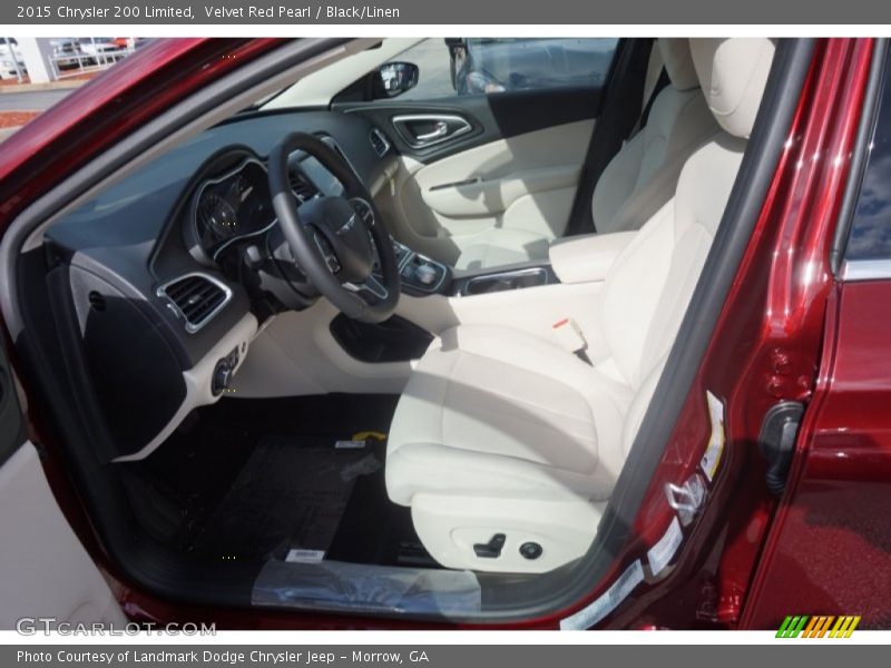 Velvet Red Pearl / Black/Linen 2015 Chrysler 200 Limited
