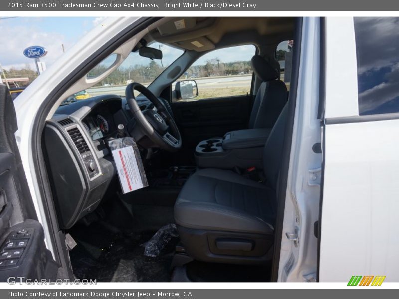 Bright White / Black/Diesel Gray 2015 Ram 3500 Tradesman Crew Cab 4x4 Chassis