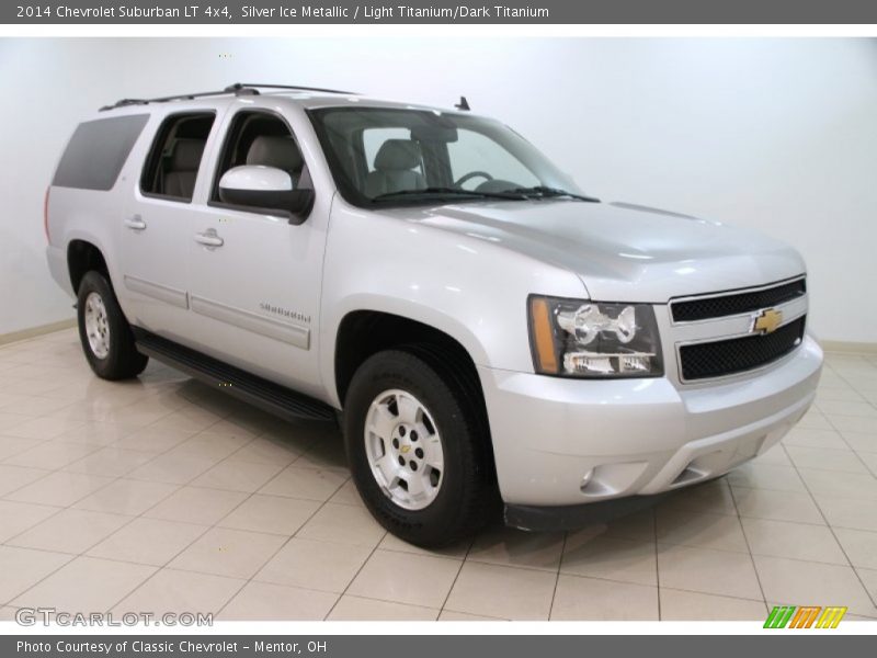 Silver Ice Metallic / Light Titanium/Dark Titanium 2014 Chevrolet Suburban LT 4x4
