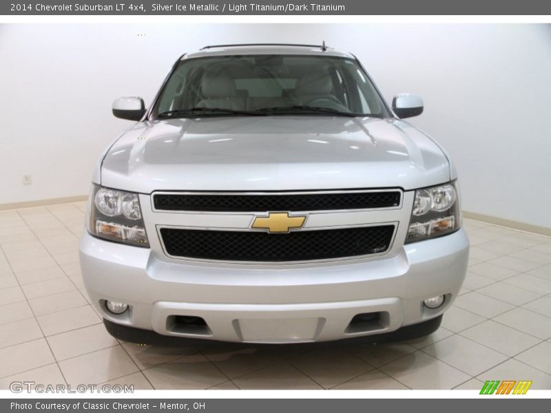 Silver Ice Metallic / Light Titanium/Dark Titanium 2014 Chevrolet Suburban LT 4x4