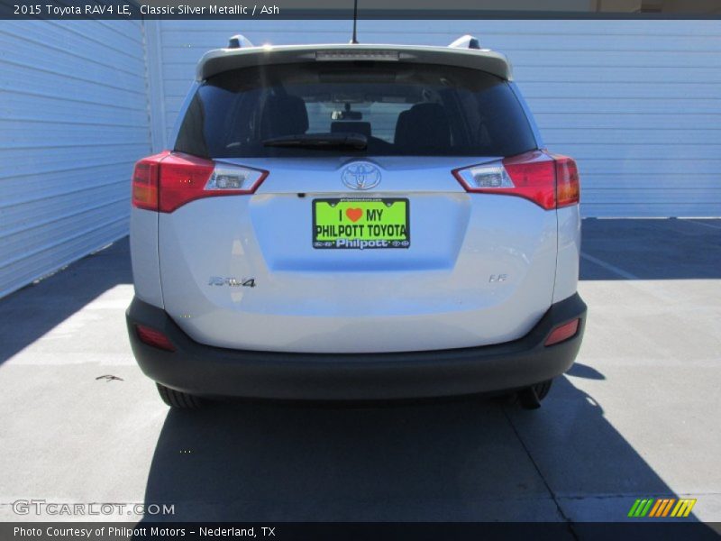 Classic Silver Metallic / Ash 2015 Toyota RAV4 LE