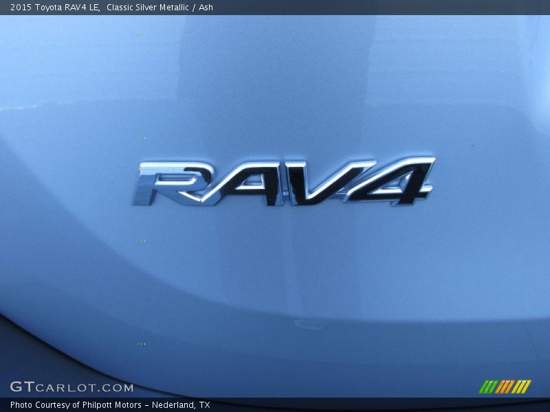 Classic Silver Metallic / Ash 2015 Toyota RAV4 LE