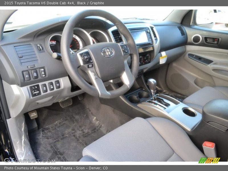 Black / Graphite 2015 Toyota Tacoma V6 Double Cab 4x4