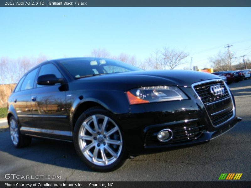 Brilliant Black / Black 2013 Audi A3 2.0 TDI