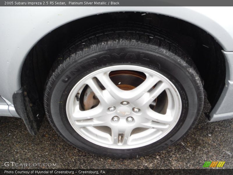 Platinum Silver Metallic / Black 2005 Subaru Impreza 2.5 RS Sedan