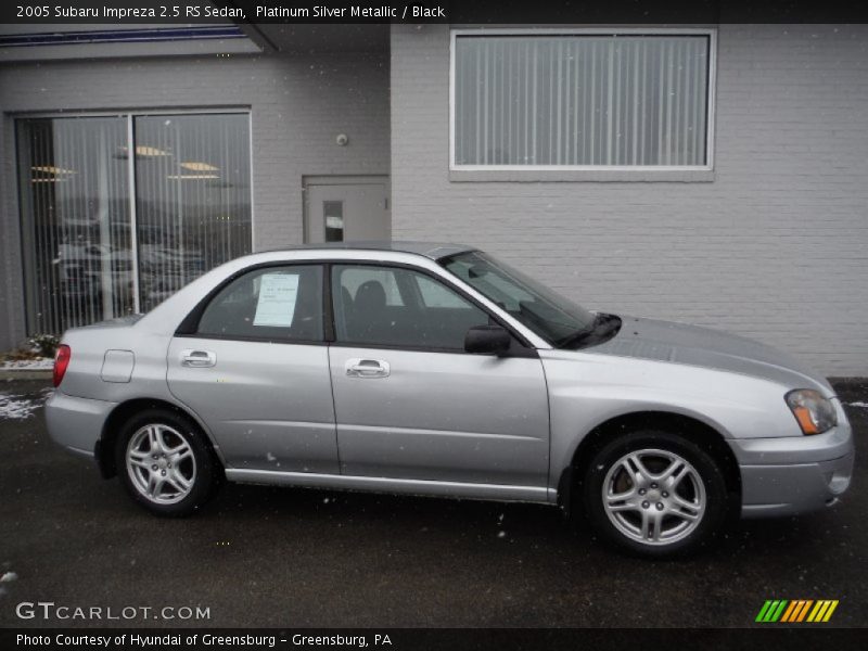 Platinum Silver Metallic / Black 2005 Subaru Impreza 2.5 RS Sedan