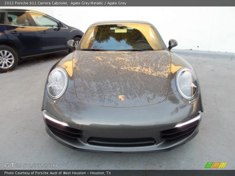 Agate Grey Metallic / Agate Grey 2013 Porsche 911 Carrera Cabriolet