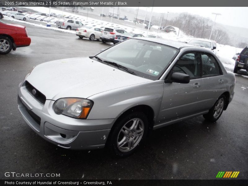 Platinum Silver Metallic / Black 2005 Subaru Impreza 2.5 RS Sedan