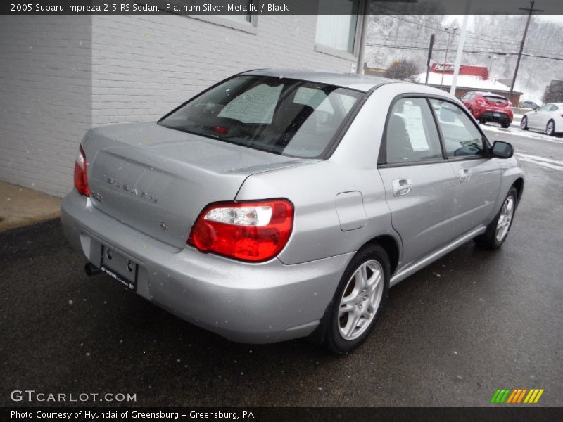 Platinum Silver Metallic / Black 2005 Subaru Impreza 2.5 RS Sedan