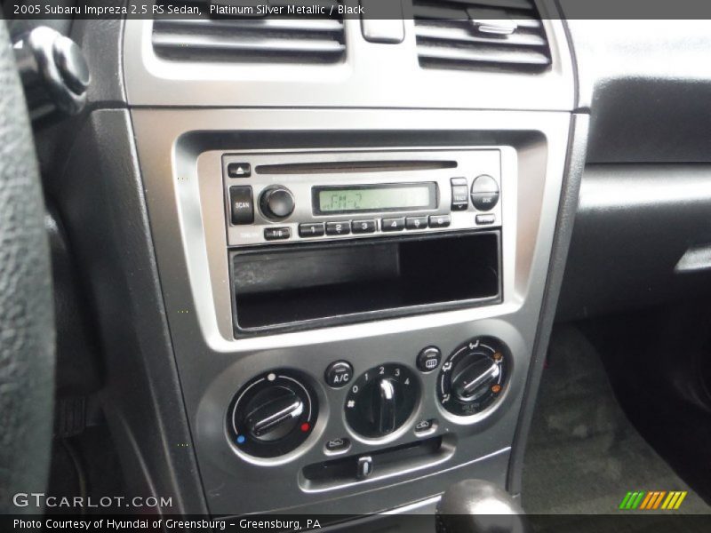 Platinum Silver Metallic / Black 2005 Subaru Impreza 2.5 RS Sedan