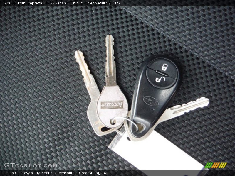 Platinum Silver Metallic / Black 2005 Subaru Impreza 2.5 RS Sedan