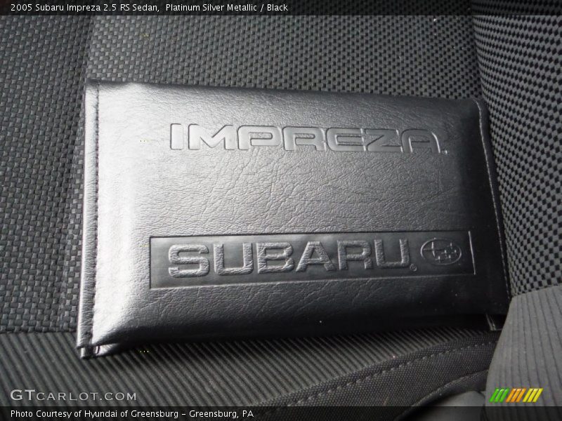 Platinum Silver Metallic / Black 2005 Subaru Impreza 2.5 RS Sedan