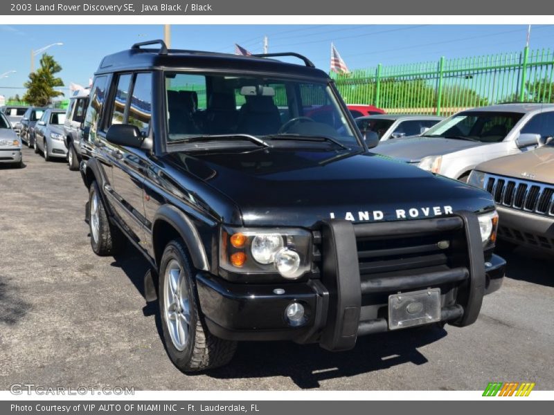 Java Black / Black 2003 Land Rover Discovery SE