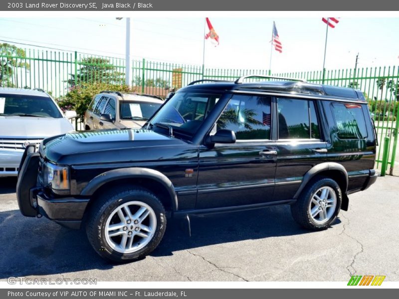 Java Black / Black 2003 Land Rover Discovery SE