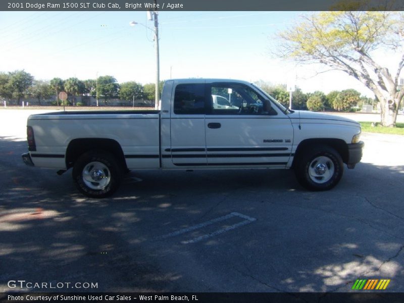 Bright White / Agate 2001 Dodge Ram 1500 SLT Club Cab