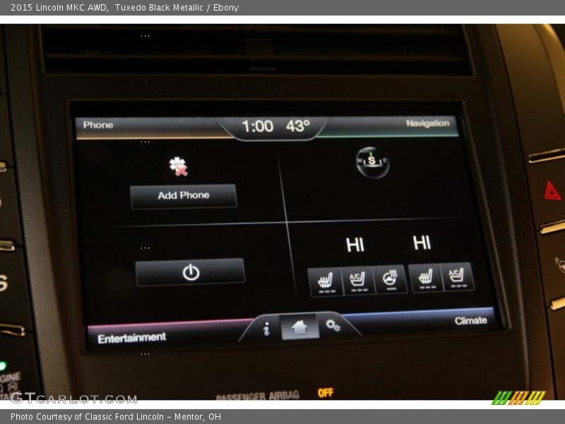Tuxedo Black Metallic / Ebony 2015 Lincoln MKC AWD