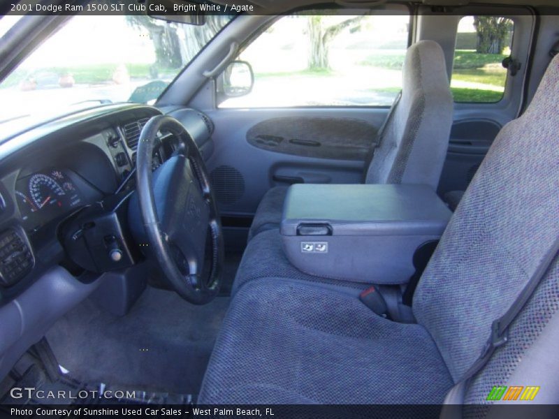 Bright White / Agate 2001 Dodge Ram 1500 SLT Club Cab