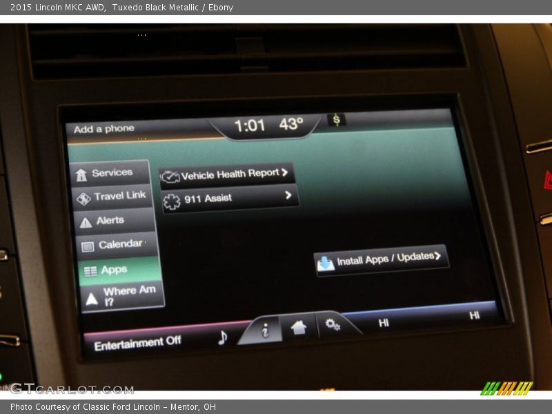 Tuxedo Black Metallic / Ebony 2015 Lincoln MKC AWD