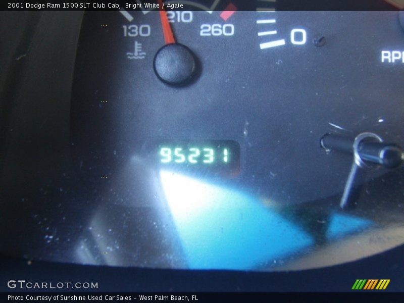 Bright White / Agate 2001 Dodge Ram 1500 SLT Club Cab