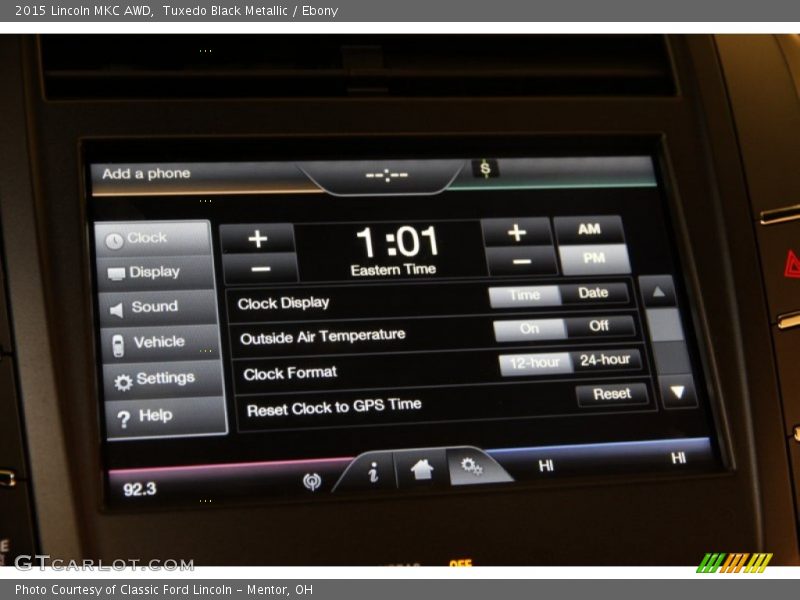 Tuxedo Black Metallic / Ebony 2015 Lincoln MKC AWD