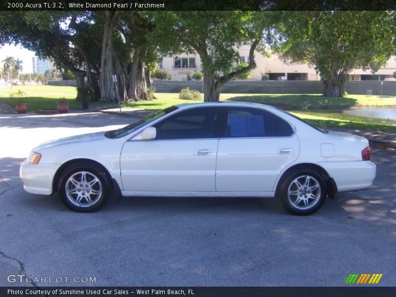 White Diamond Pearl / Parchment 2000 Acura TL 3.2