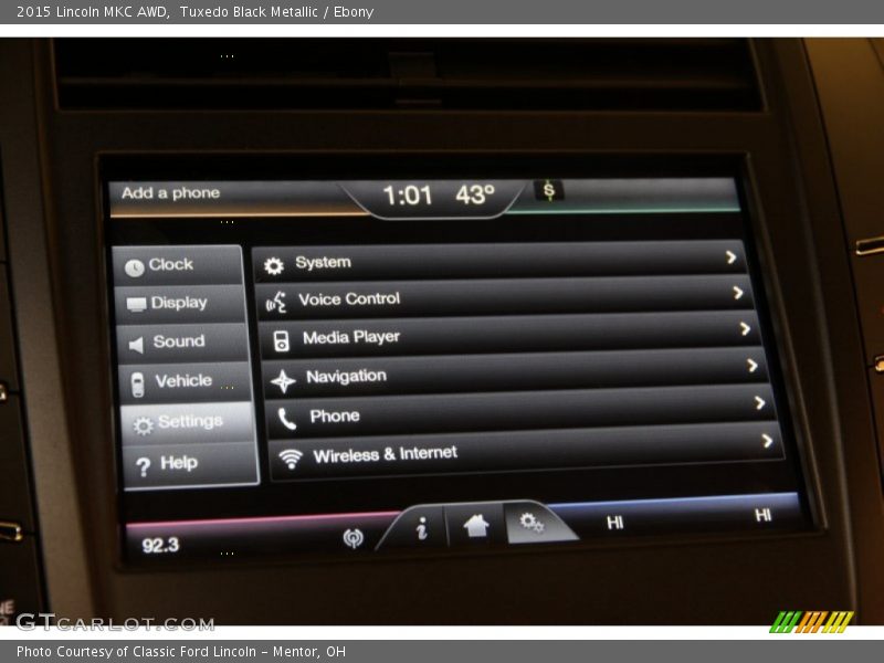 Tuxedo Black Metallic / Ebony 2015 Lincoln MKC AWD