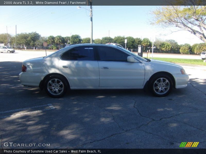 White Diamond Pearl / Parchment 2000 Acura TL 3.2